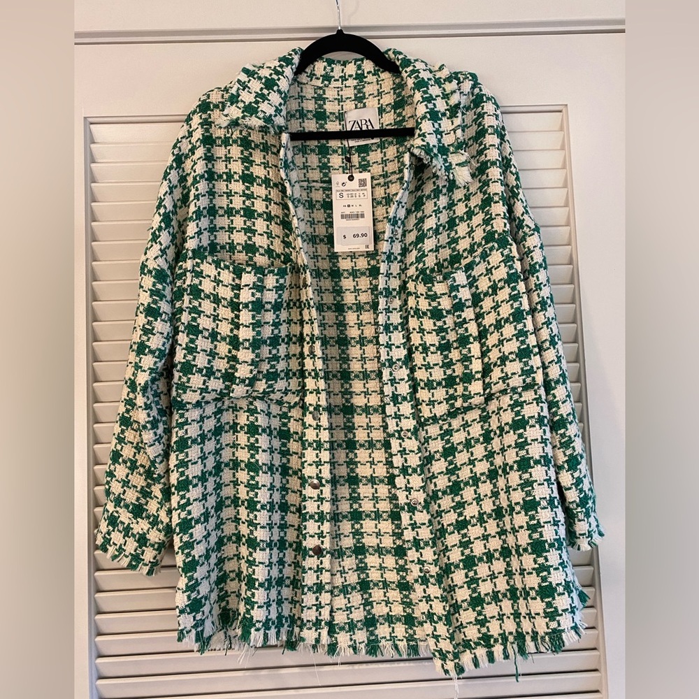ZARA - Tweed Shirt Jacket